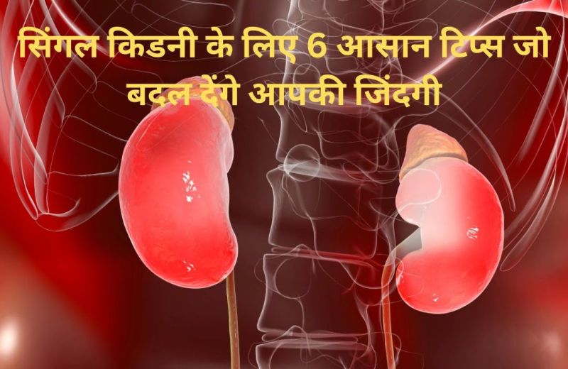 Single Kidney Care के लिए 6 आसान टिप्स जो बदल देंगे आपकी जिंदगी