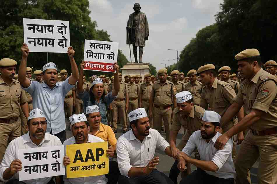 सत्यम मिश्रा हत्याकांड: AAP का विधानसभा घेराव, पुलिस ने कार्यकर्ताओं को लिया हिरासत में सत्यम मिश्रा हत्याकांड: AAP का विधानसभा घेराव, पुलिस ने कार्यकर्ताओं को लिया हिरासत में